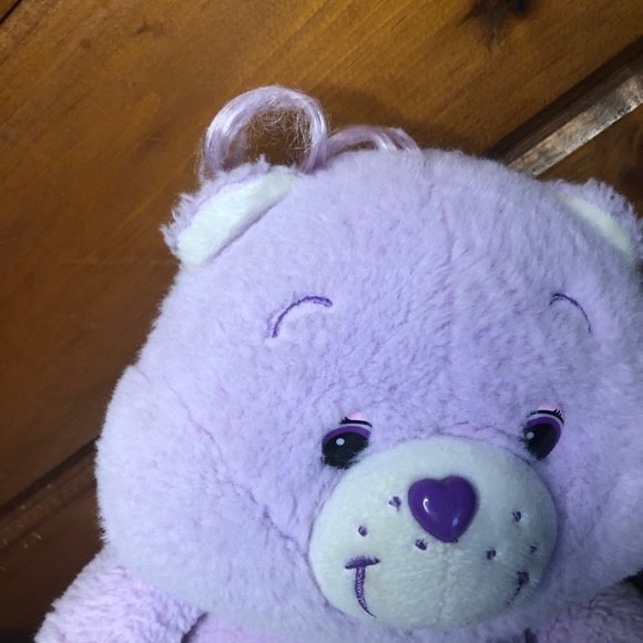 Care Bears Share Bear Anniversary Purple Milkshake Plush 13" Carlton Cards - Picture 3 of 10